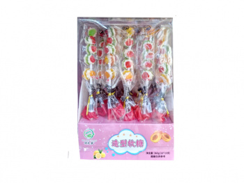 Мармелад арт. 170912-1 Фигурки "Тортики" 18 г на палочке 20 шт. в кор.*#