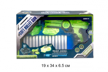 Оружие арт. FJ512 Бластер с мягкими пулями в кор./36 шт./•