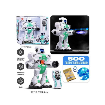 Робот арт. 606-37 На р/у с пультом, свет, звук, пар в кор. 27,5*13,5*27,5