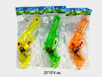 Пистолет водн. арт. 3306 Прозрачный цвета микс в пак.• /1200 шт./ Пистолет водн. арт. 3306 Прозрачный цвета микс в пак.• /1200 шт./