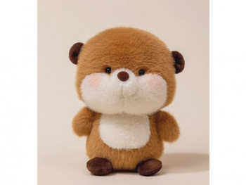 им Бобер арт. YE250909-1-4/251025-2-2 Коричневый розовые щечки 16 см в пак.)