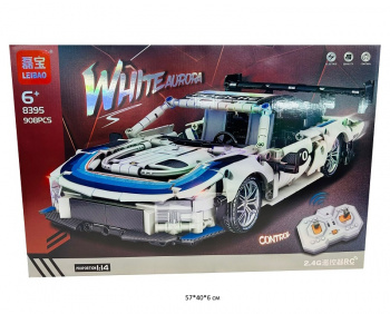 Конструктор арт. 8395 Автомобиль 908 дет. на р/у в кор.• Конструктор арт. 8395 Автомобиль 908 дет. на р/у в кор.•