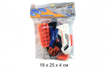 Оружие арт. 7008A Пистолет c мягкими пулями в пак.•/180 шт./ Оружие арт. 7008A Пистолет c мягкими пулями в пак.•/180 шт./