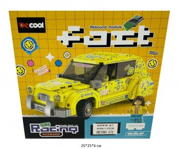 Конструктор арт. 28008 Автомобиль 296 дет. в кор.•