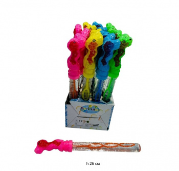 Пузыри мыльные арт. 1812 Динозавр цвета микс 26 см (24 шт.) шоубокс• Пузыри мыльные арт. 1812 Динозавр цвета микс 26 см (24 шт.) шоубокс•