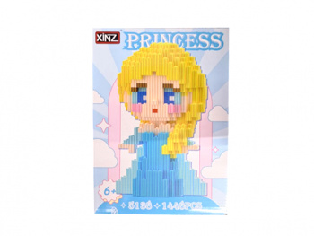 Конструктор арт. 5138-802 Микро Принцесса в голубом 1448 дет. в кор.