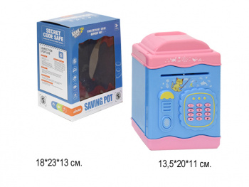 Сейф арт. 6660DSM Копилка в ассорт. в кор. Сейф арт. 6660DSM Копилка в ассорт. в кор.