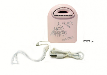 Вентилятор арт. MD-9 Мини портативный на шнурке с USB проводом в кор.•/120 шт./