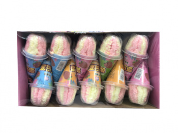 Маршмеллоу арт. 050026 Фруктовый Рожок мороженого вкусы микс 21 г 20 шт. в кор.*