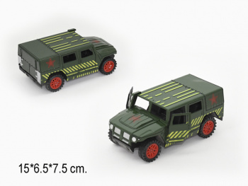 Машина инерц. арт. J0099M-8" Джип воен. в пак._/288 шт./