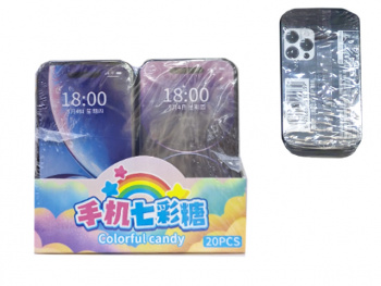 Конфета арт. 290399 Карамель "Смартфон" вкусы микс 15 г 20 шт. в кор.,'