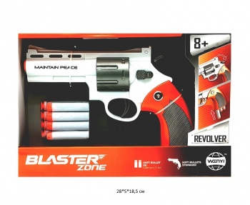 Оружие арт. WY2108A Бластер-револьвер с мягкими пулями в кор._ Оружие арт. WY2108A Бластер-револьвер с мягкими пулями в кор._