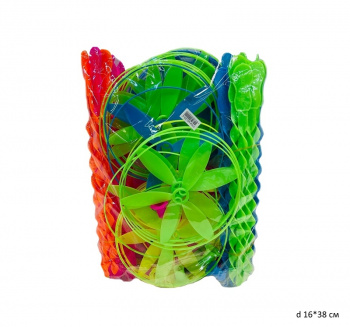 Вертушка арт. 23-4/24611-4 Круглая с запуском цвета микс 17 см. (40 шт.) в упаковке•