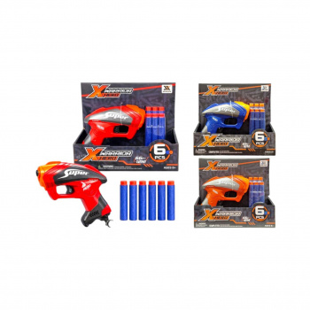 Оружие арт. JLX7232-209 Бластер с мягкими пулями цвета микс в кор.