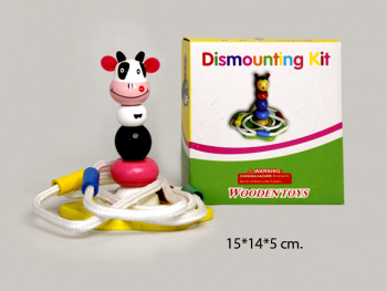 Деревянная игрушка арт. 2592-119 Шнуровка "Гусеница" в кор._/72шт./