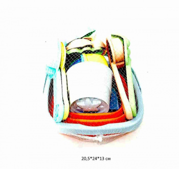 Песочный набор арт. S202 Ведерко с аксессуарами в сетке_ Песочный набор арт. S202 Ведерко с аксессуарами в сетке_