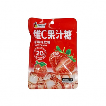 Мармелад арт. 502128-3 Фруктовый Клубника 24 г 20 шт. в кор.;'