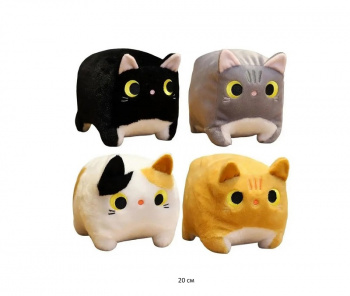 им Куб арт. 240226-3/240621-1/240707-2 Кошка цвета микс 20 см в пак.)