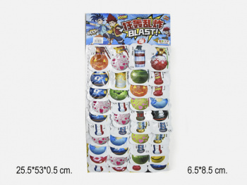 Бомбочки арт. TBS-1-1/1927-8 "Гранаты ассорти праздник 40 шт. на листе_/140 шт./