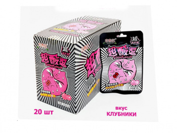 Конфета арт. 577157/ Суперкислая Клубника 21 г 20 шт. в кор.*,