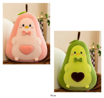 им Авокадо арт. 90907-67 В галстуке-бабочке с косточкой-сердечком 70 см цвета микс в пак.)