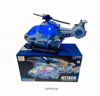 Вертолет арт. 8847 На батар. свет, звук, вращение, пар в кор.•