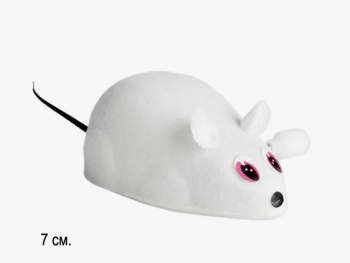 Зав. мышка арт. 577-5 Белая (18 шт.) шоубокс=