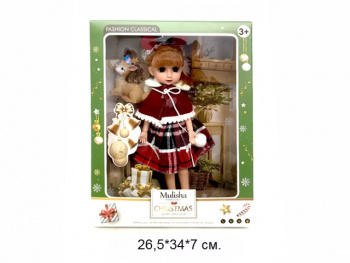 Кукла арт. QJ121C Шарнирная с питомцем в кор._/96 шт./