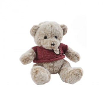 им Медведь арт. 133-3-802 Светло-коричневый в кофте цвета микс 24 см в пак.