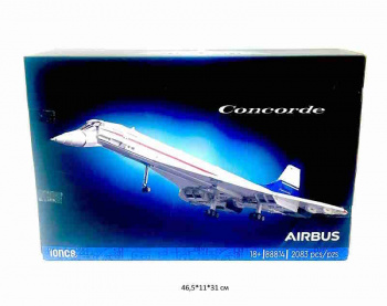Конструктор арт. 88814/25018/89001 Самолет Concorde Airbus 2083 дет. в кор._/15 шт./ Конструктор арт. 88814/25018/89001 Самолет Concorde Airbus 2083 дет. в кор._/15 шт./