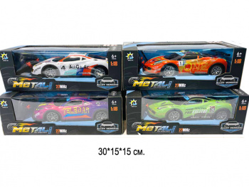 Машина на р/у арт. CQ-805 Гонка цвета микс, метал. корпус в кор.• 28,5*12,5*10