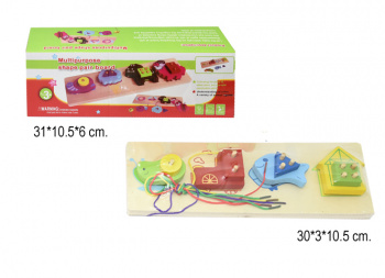 Деревянная игрушка арт. 92-55 Сортер Фигурки ассорти в кор._/80шт./