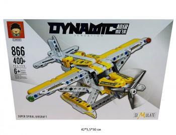 Конструктор арт. 866 Самолет 400 дет. в кор.• Конструктор арт. 866 Самолет 400 дет. в кор.•