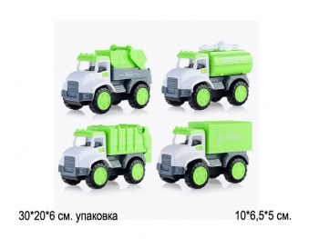 Набор машин арт. BJ656A "Городские службы" 4 шт. в пак.• Набор машин арт. BJ656A "Городские службы" 4 шт. в пак.•