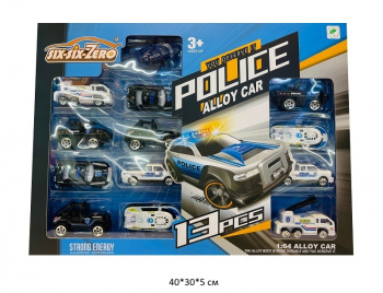 Набор машин арт. 660-122 Полиция 13 шт. в кор.•/48 шт./