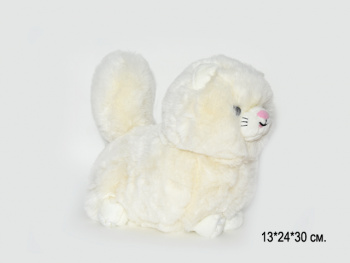 им Кошка арт. 15822-1-209 Белая персидская хвост вверх 24*30 см в пак.