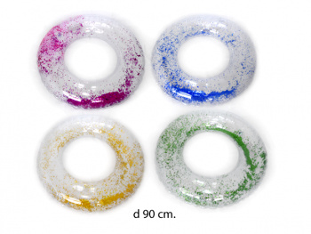 Надувн. круг арт. 1214-12 Блестки 90 см в пак._/120шт./