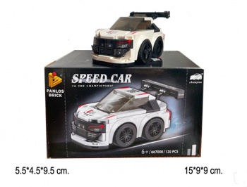 Конструктор арт. 667008 Автомобиль 130 дет. в кор.•