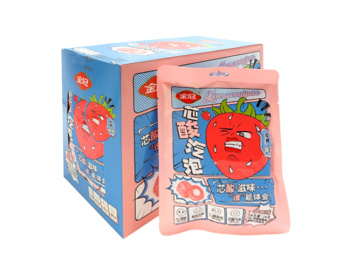 Конфета арт. 936617/936570 Кислая "Клубника" с шипучкой 24 г 20 шт. в кор.';/