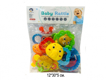 Погремушка арт. A799F Набор "Зверюшки" в пак.•