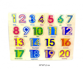 Деревянная игрушка арт. 92-8 Цифры в пленке_