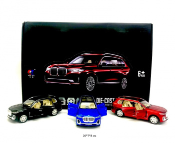 Модель металл. арт. CZ24011 BMW цвета микс (6 шт.) шоубокс_