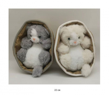 им Кошка арт. 209830 В корзинке цвета микс 22 см в пак. им Кошка арт. 209830 В корзинке цвета микс 22 см в пак.