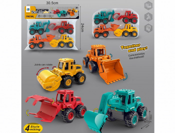 Набор машин арт. 8802-16" Строительная техника в пакете 30,5*24*8