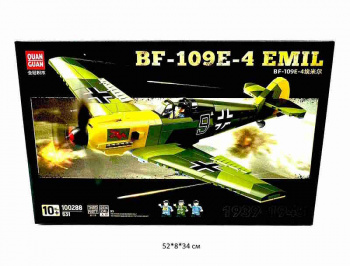 Конструктор арт. 100288 Военный самолет 631 дет. в кор._