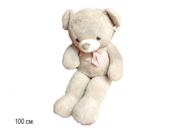 им Медведь арт. YE250215-11 С сердцем на груди 100 см в пак.)