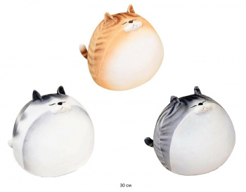 им Кошка арт. 90314-2 Толстячок-кругляш цвета микс 30 см в пак.) им Кошка арт. 90314-2 Толстячок-кругляш цвета микс 30 см в пак.)