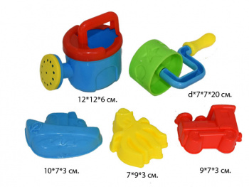 Песочный набор арт. C34 В сетке 5 предметов_/96 шт./