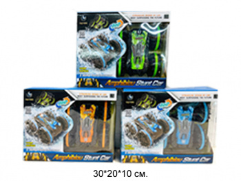 Машина на р/у арт. YL-75 Перевертыш Амфибия свет, вращение 360° в кор.•