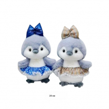 им Пингвин арт. YE250508-15 В юбке с бантом на голове цвета микс 20 см в пак.)